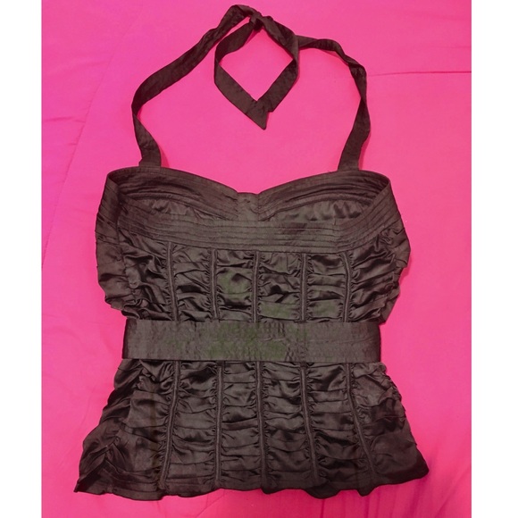 SOLD ❌ | Cute Black Top W/ Belt - Picture 2 of 2